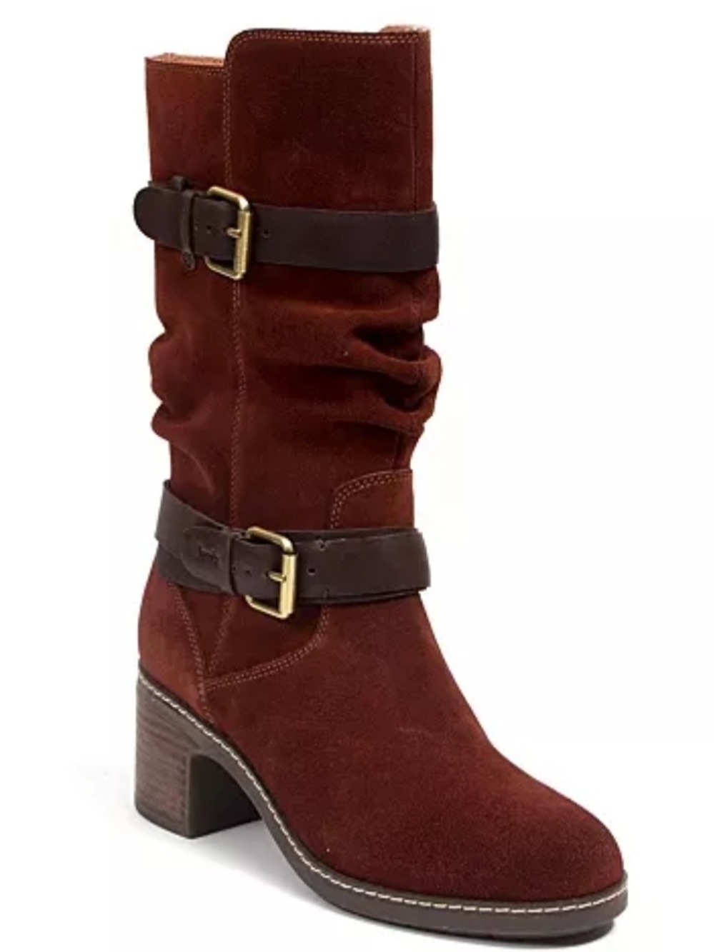 NWT Jambu Brandy/Brown Leather Suede Mid-Calf VICTORIA Water-resistant Boots (9)